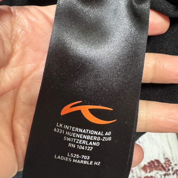 KJUS Womens Black Midlayer 1/4 Zip Performance Pullover Black Size 36/Small - Picture 3 of 6